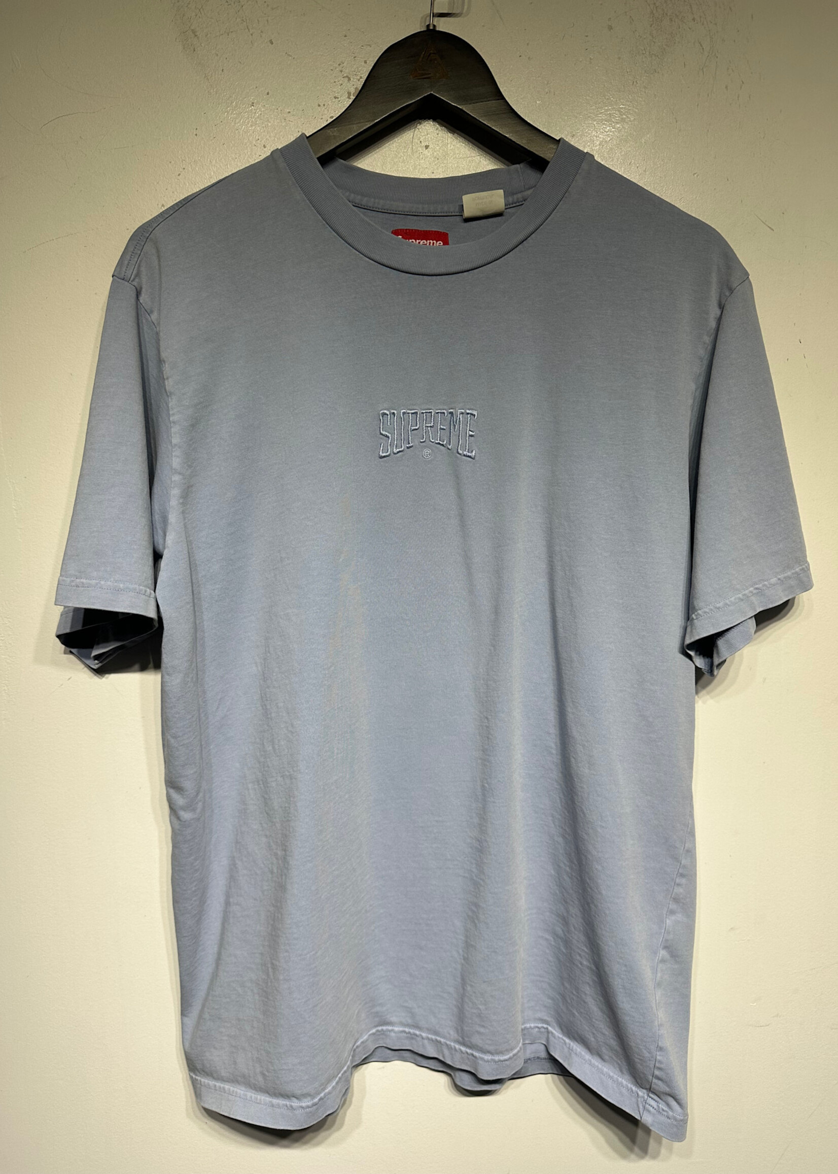 Supreme Light Blue Cotton Jersey Tee Masc L