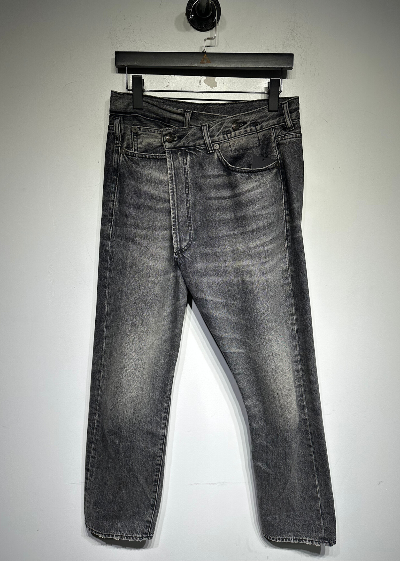 R13 Faded Black Button Fly Pocket Jeans Fem 25