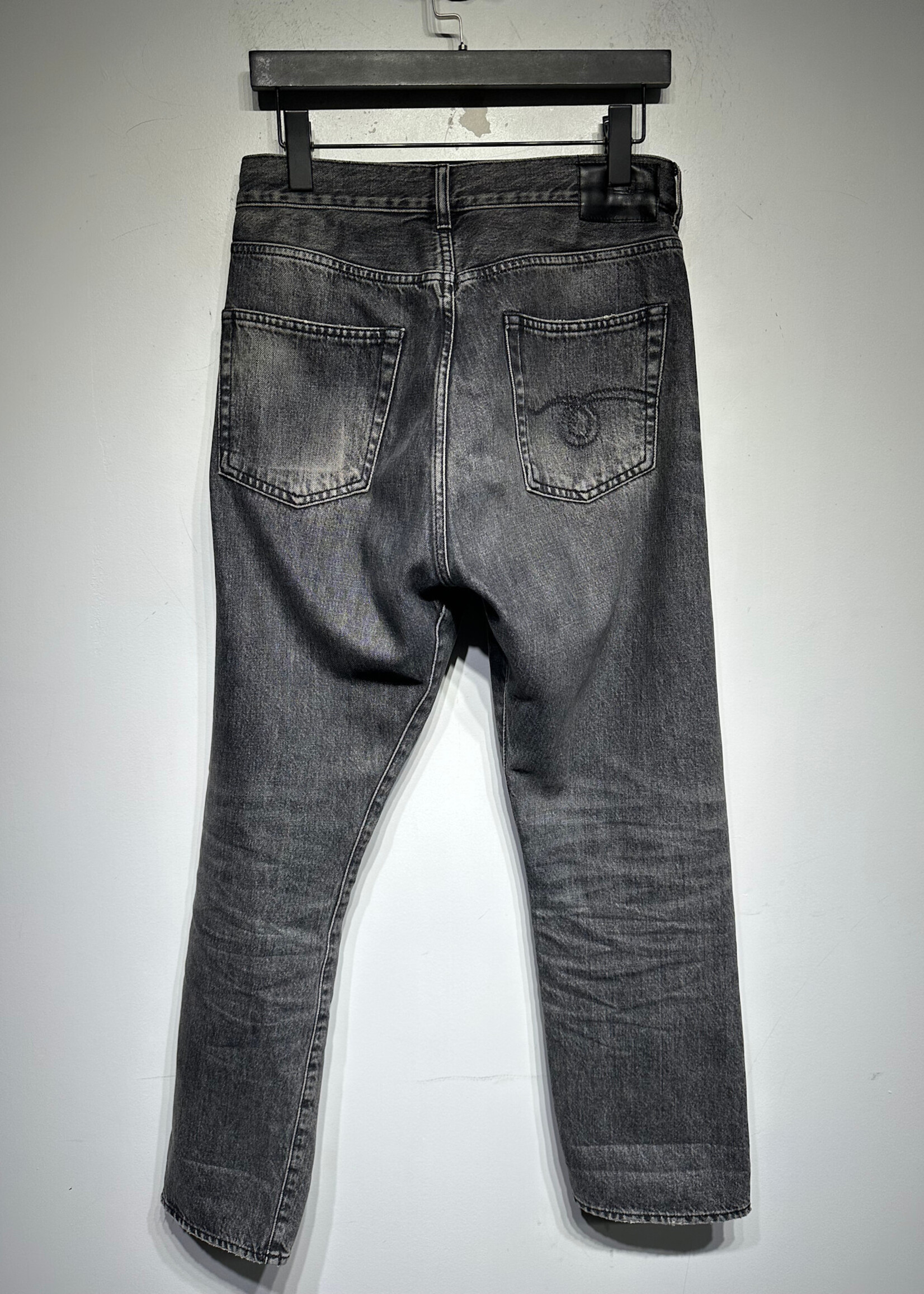 R13 Faded Black Button Fly Pocket Jeans Fem 25