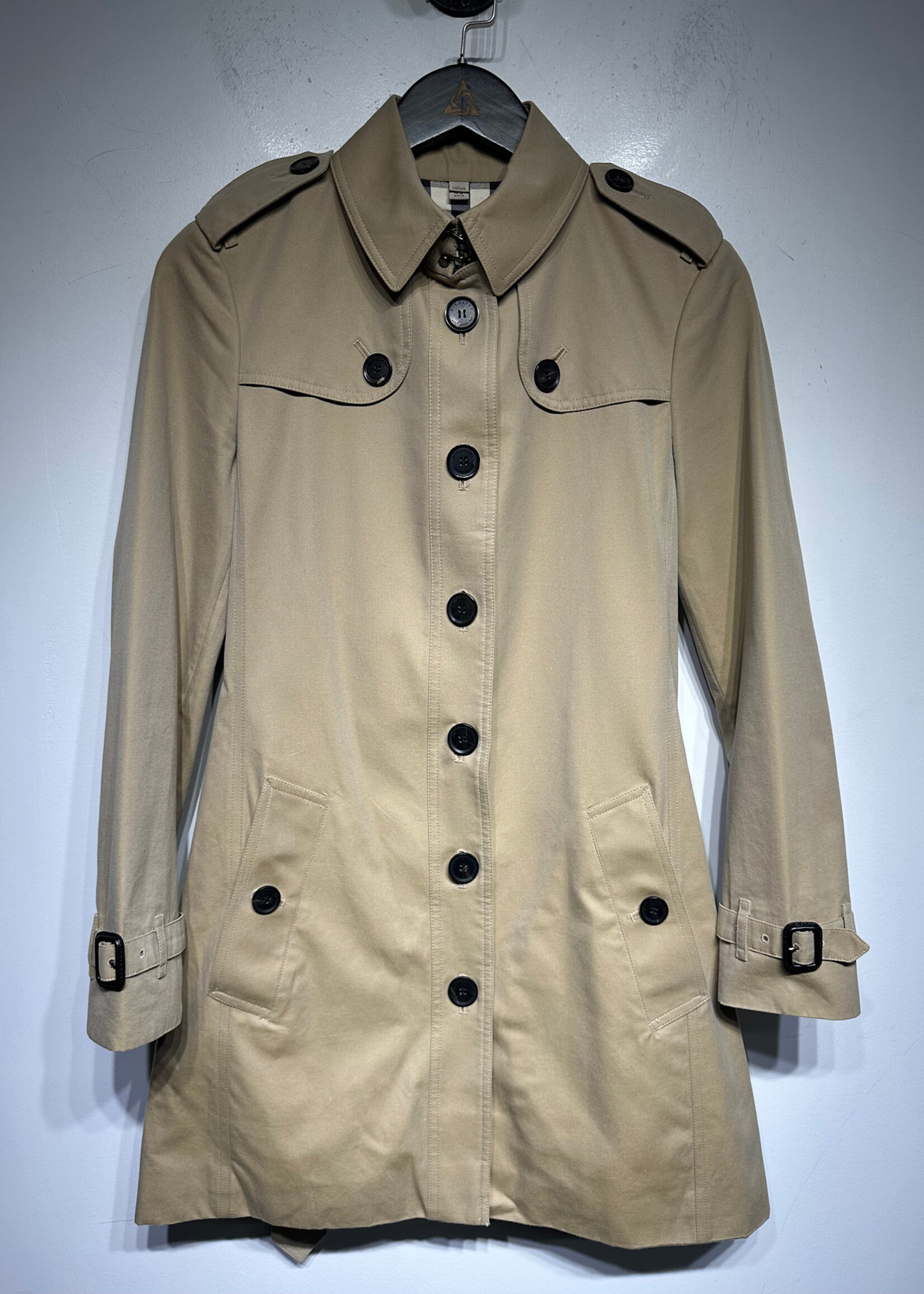 Burberry Khaki Trench Coat Fem S