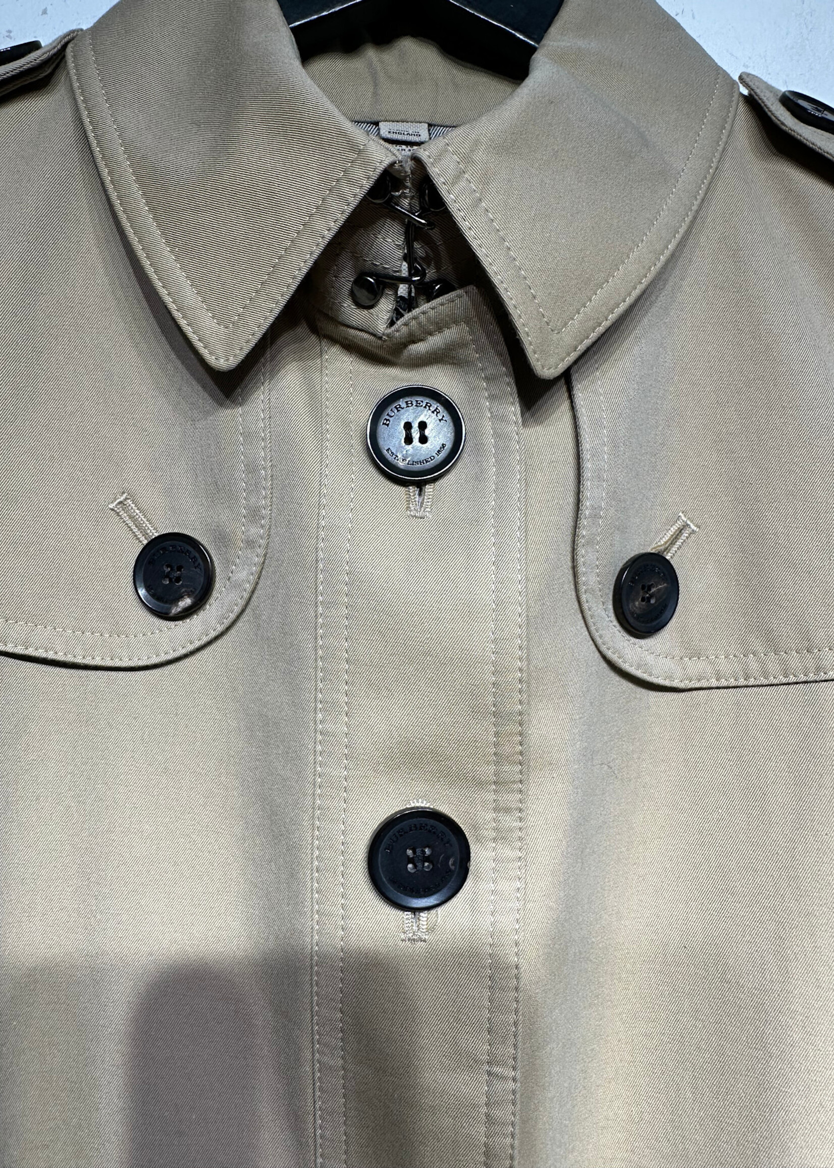 Burberry Khaki Trench Coat Fem S
