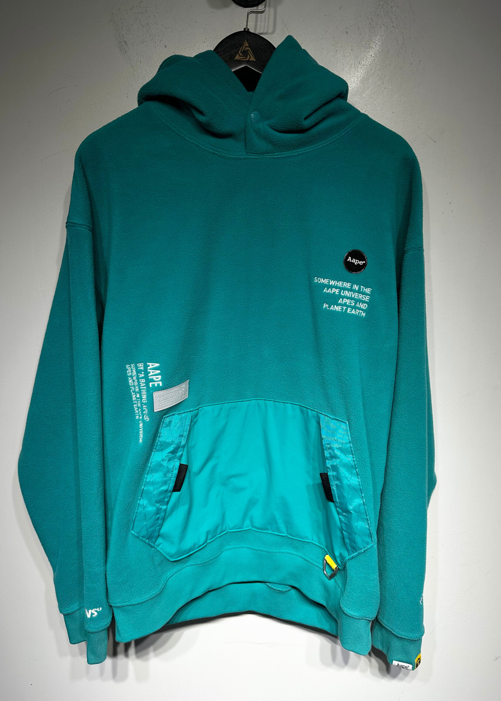 Aape Teal Fleece Hoodie XL Masc