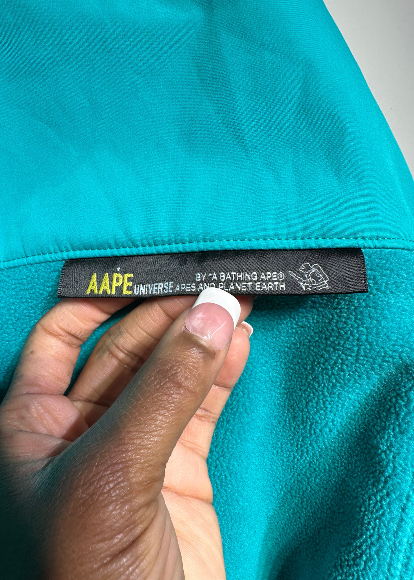 Aape Teal Fleece Hoodie XL Masc