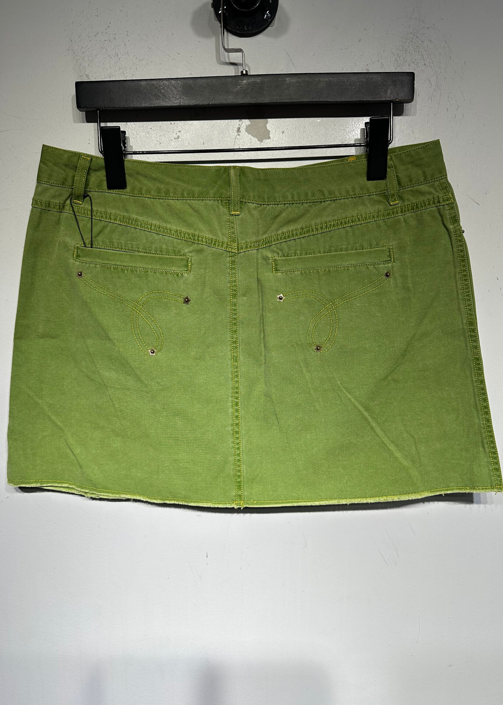 FLORUCCI GREEN PLEATED SKIRT 32