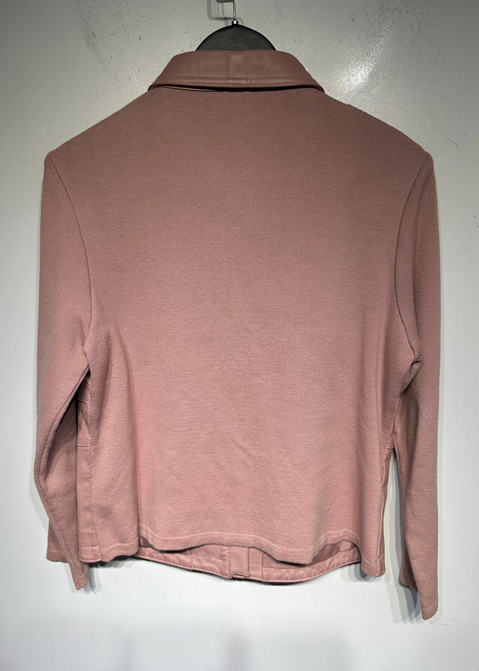 Nygard Collection Pink Leather Jacket Fem M