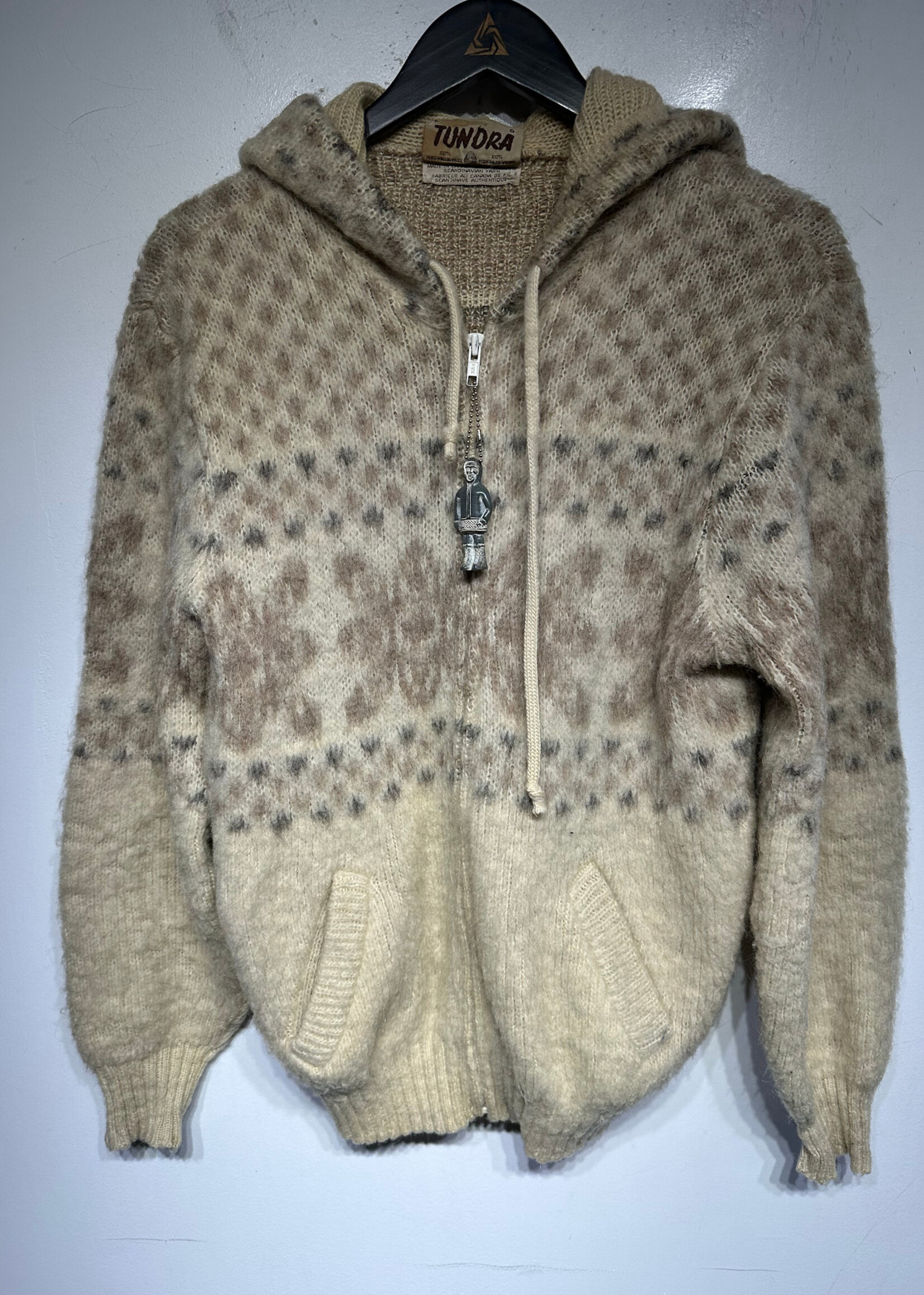 Tundra Pure Virgin Wool Knit Zipup Hoodie Masc M