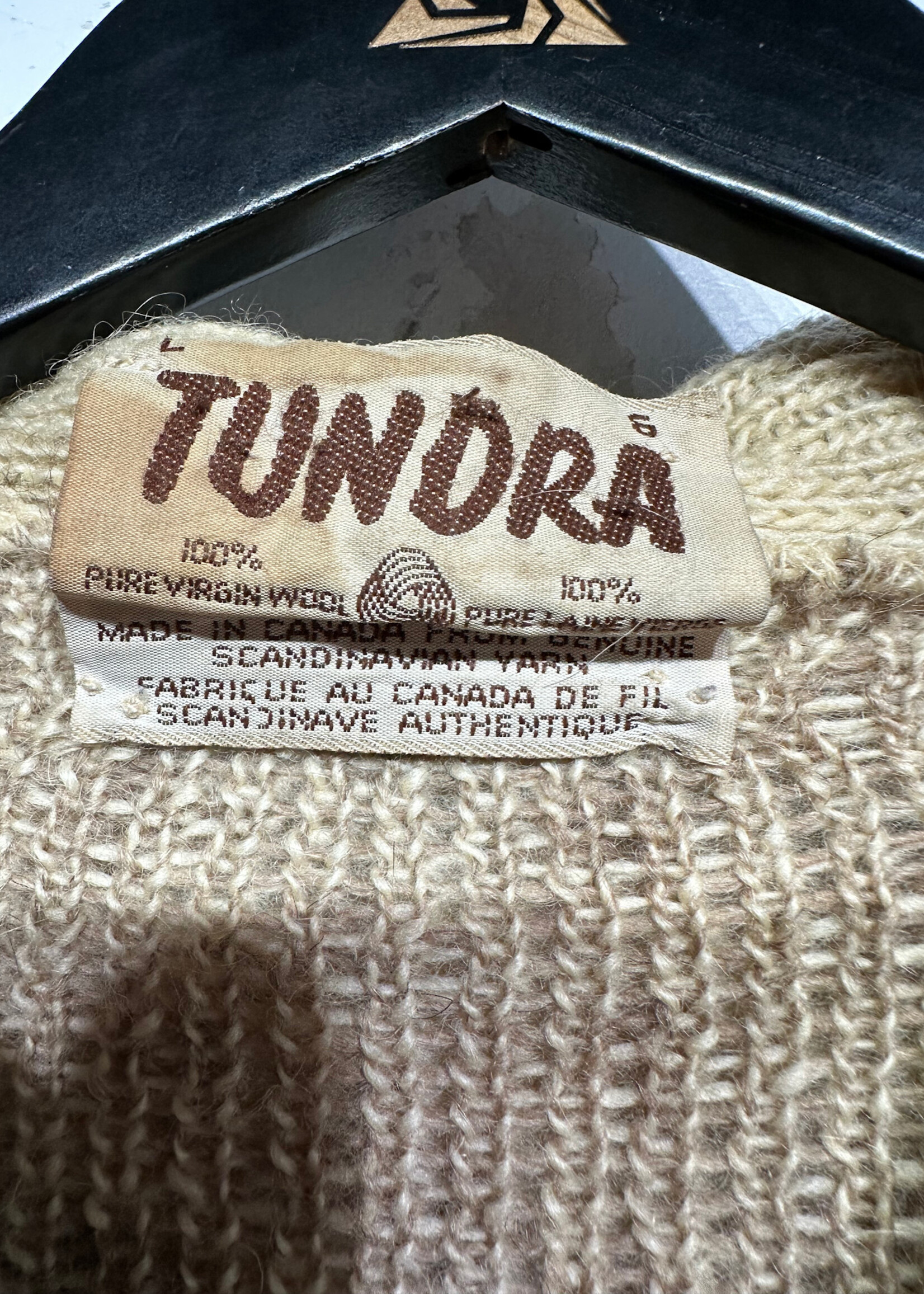 Tundra Pure Virgin Wool Knit Zipup Hoodie Masc M