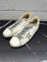 Golden Goose Shearling White Sstar Sneakers 11.5 Masc