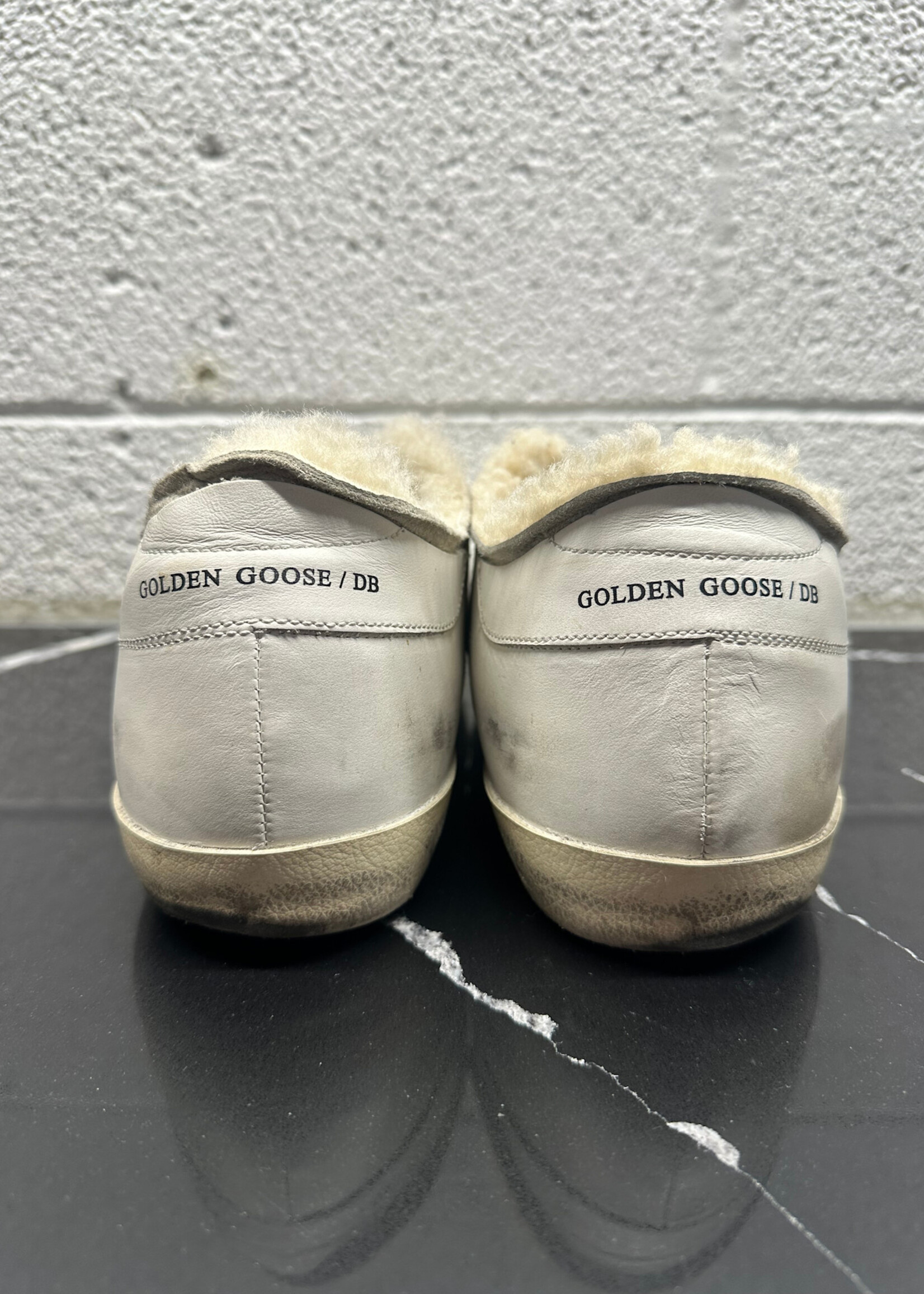 Golden Goose Shearling White Sstar Sneakers 11.5 Masc