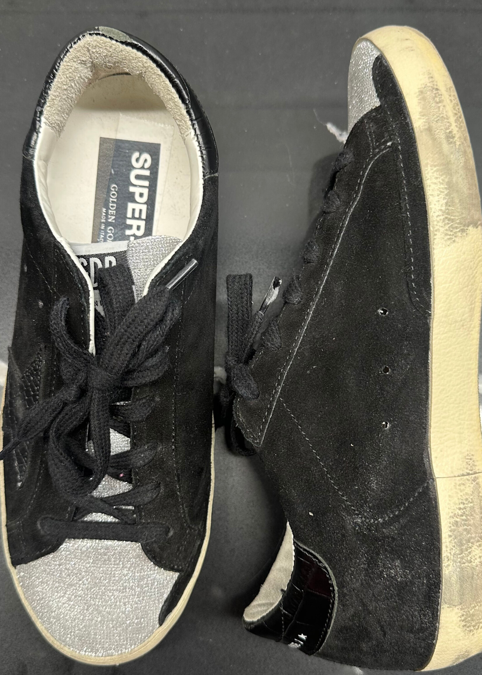 Golden Goose Black White Superstar 38/7.5