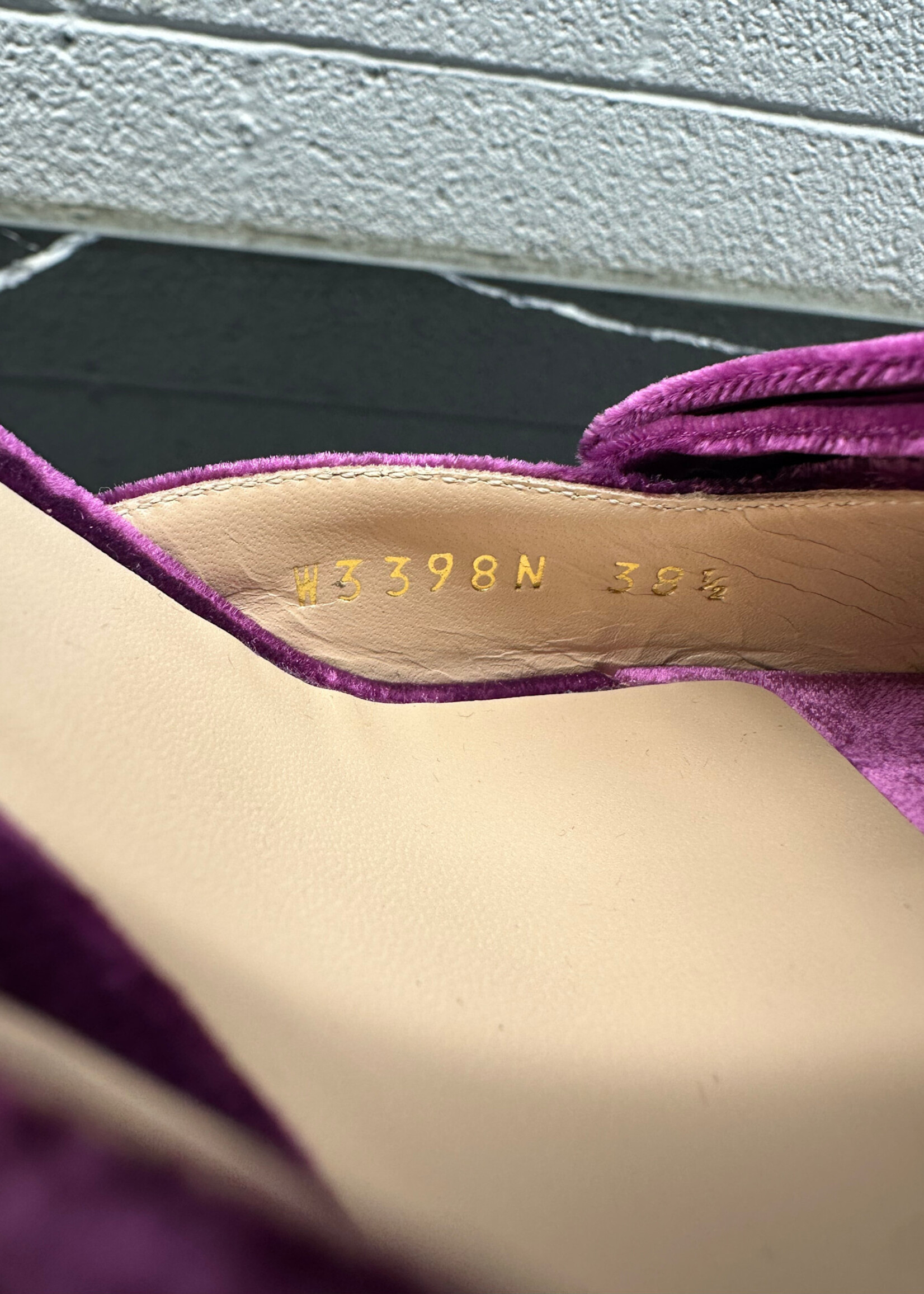 Tom  Ford Purple Velvet Bow Heels Fem 38.5 / 8
