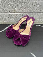 Tom Ford Purple Velvet Bow Heels Fem 38 / 7.5