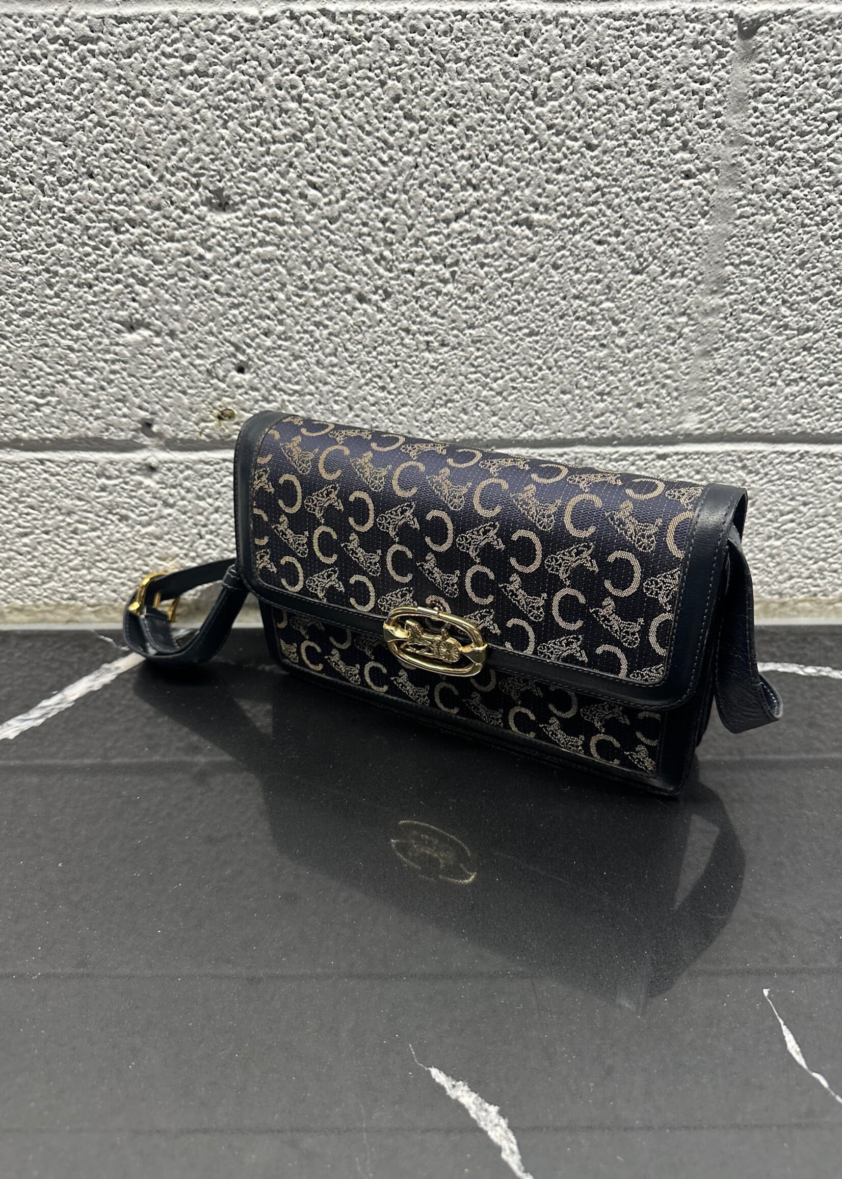 Celine Navy Blue Crossbody Bag AS IS