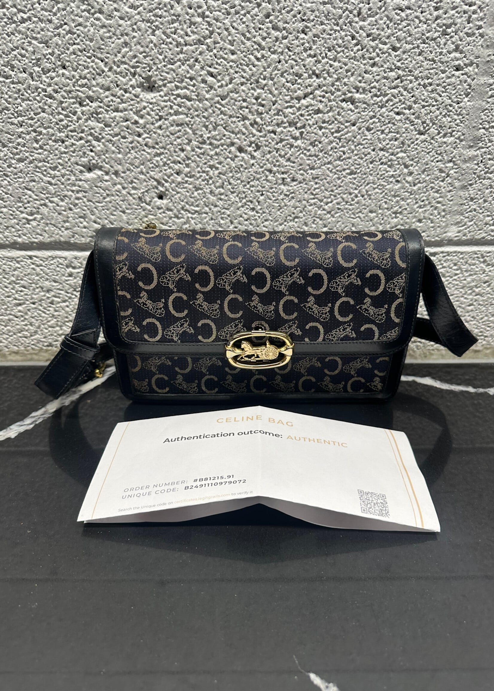 Celine Navy Blue Crossbody Bag AS IS