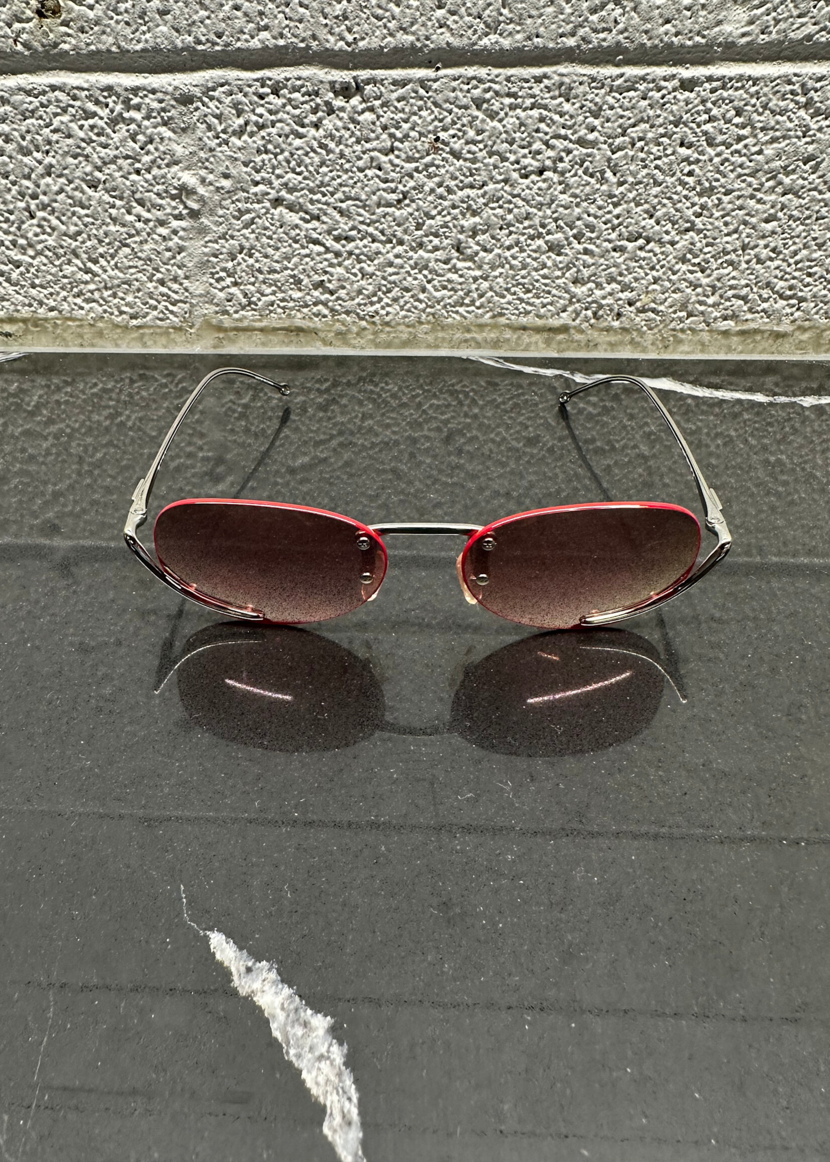 Diesel Red Lense Glasses W CASE