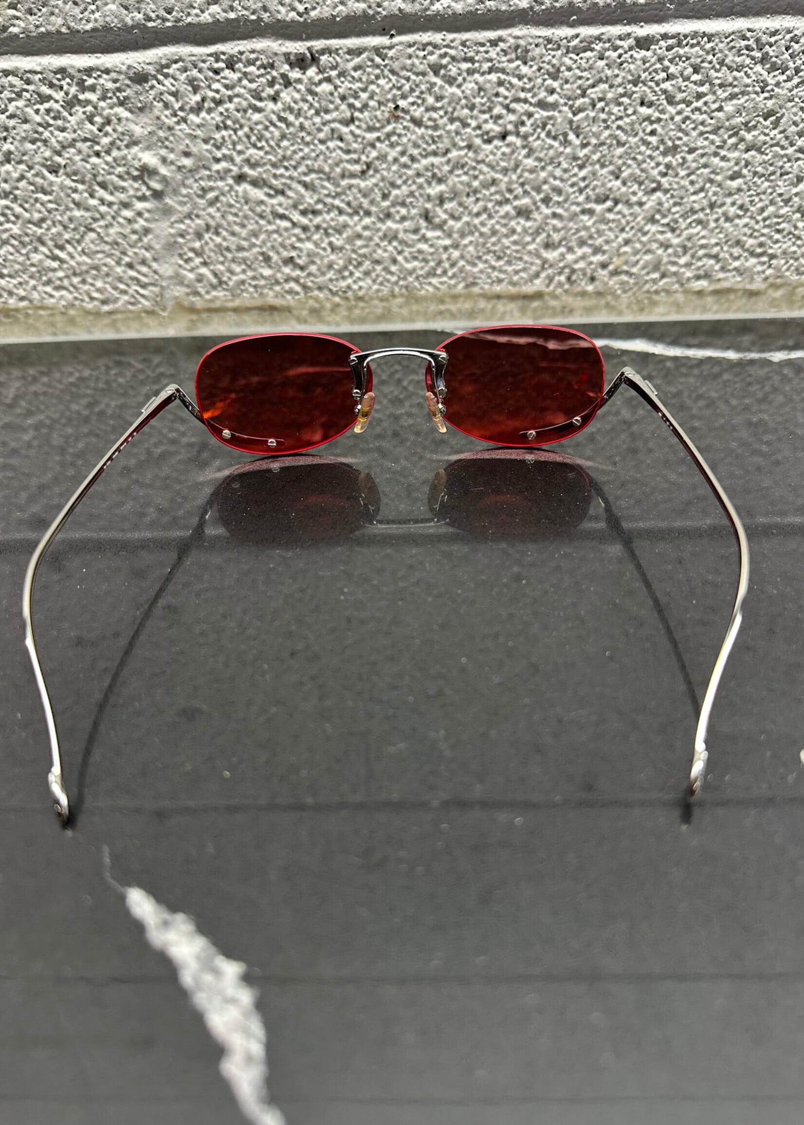Diesel Red Lense Glasses W CASE