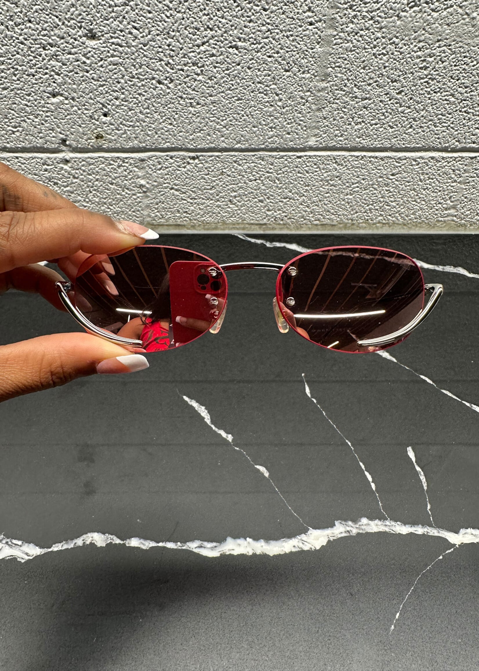 Diesel Red Lense Glasses W CASE