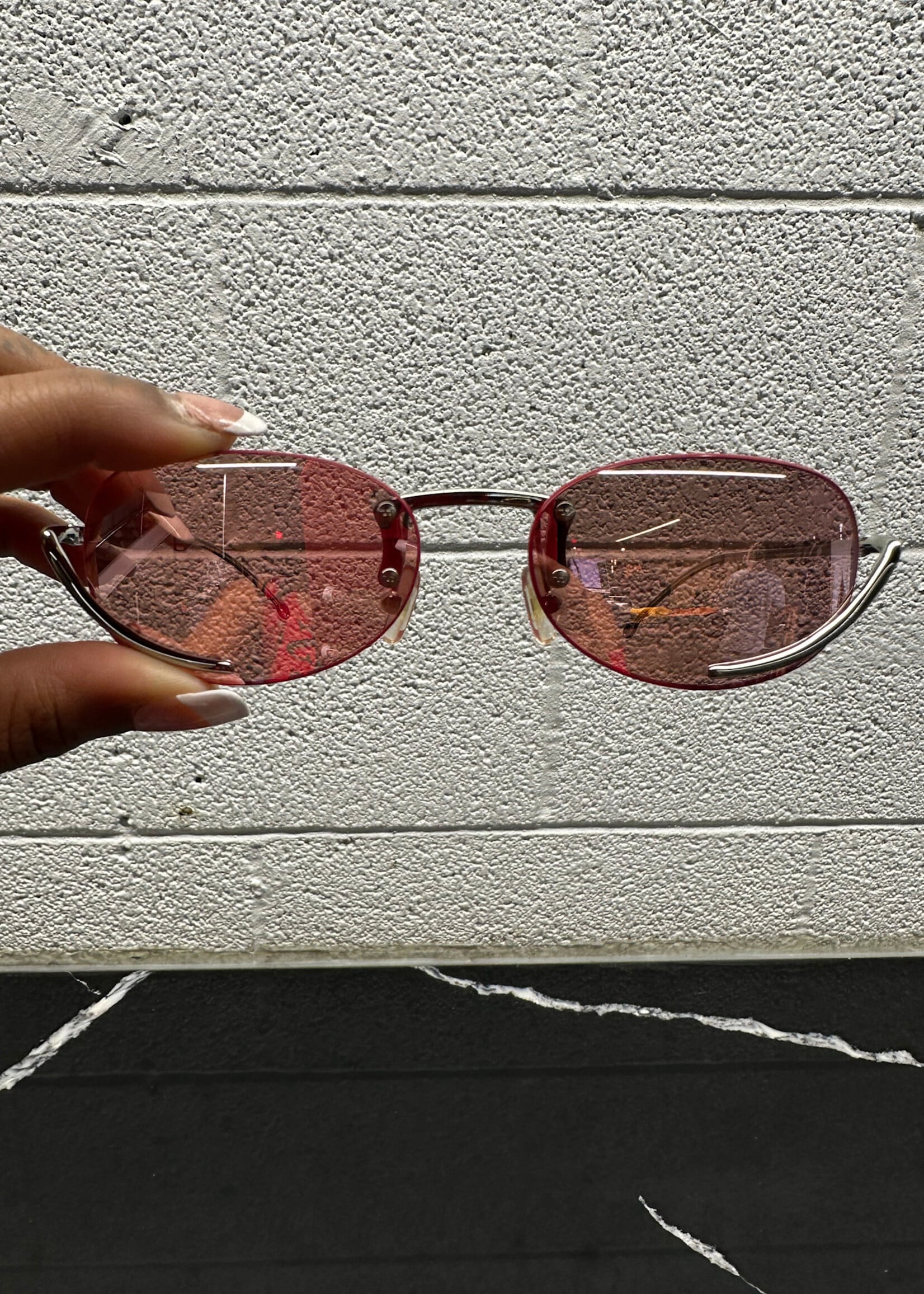 Diesel Red Lense Glasses W CASE