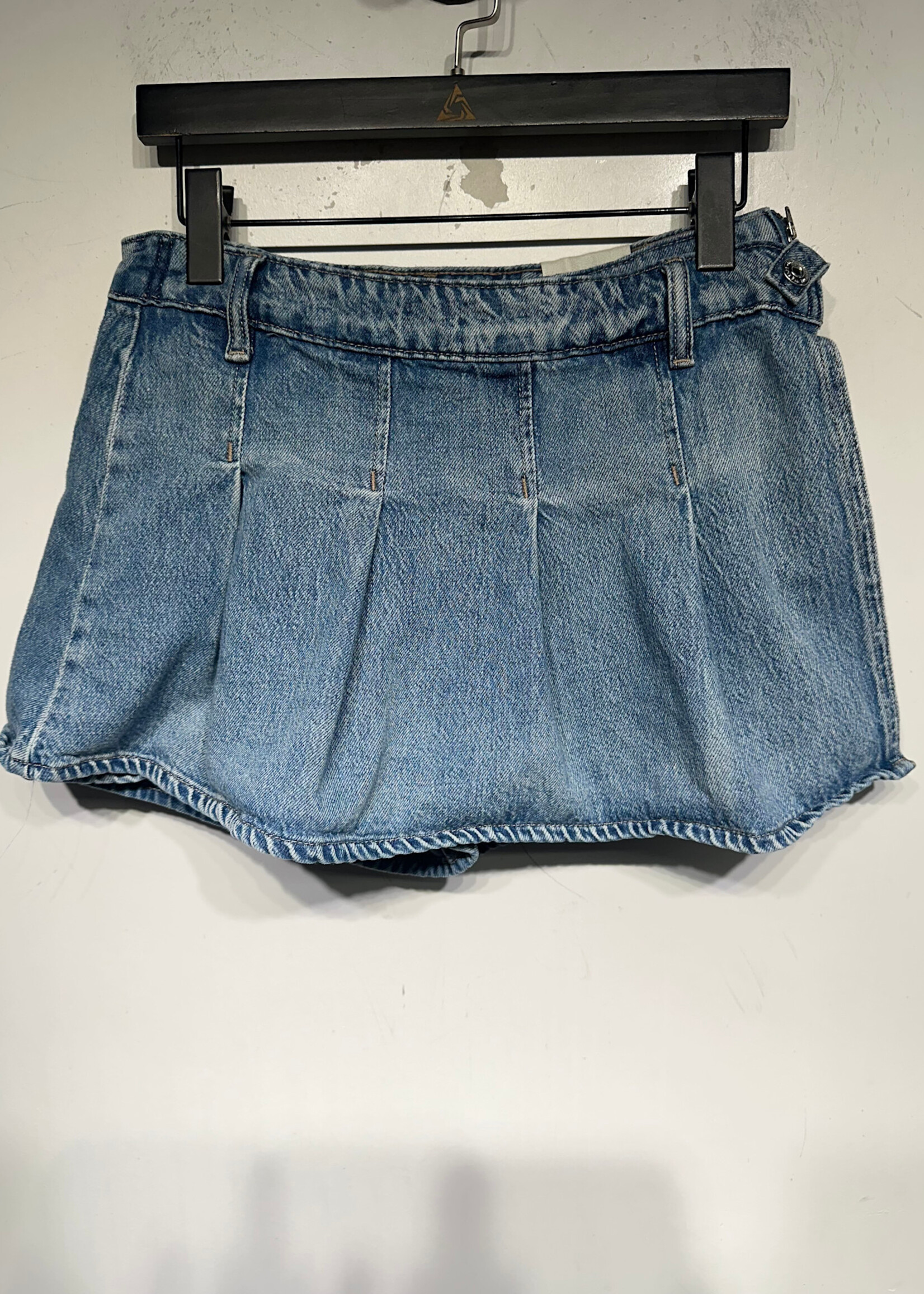 We The Free Denim Pleated Mini Skirt 28