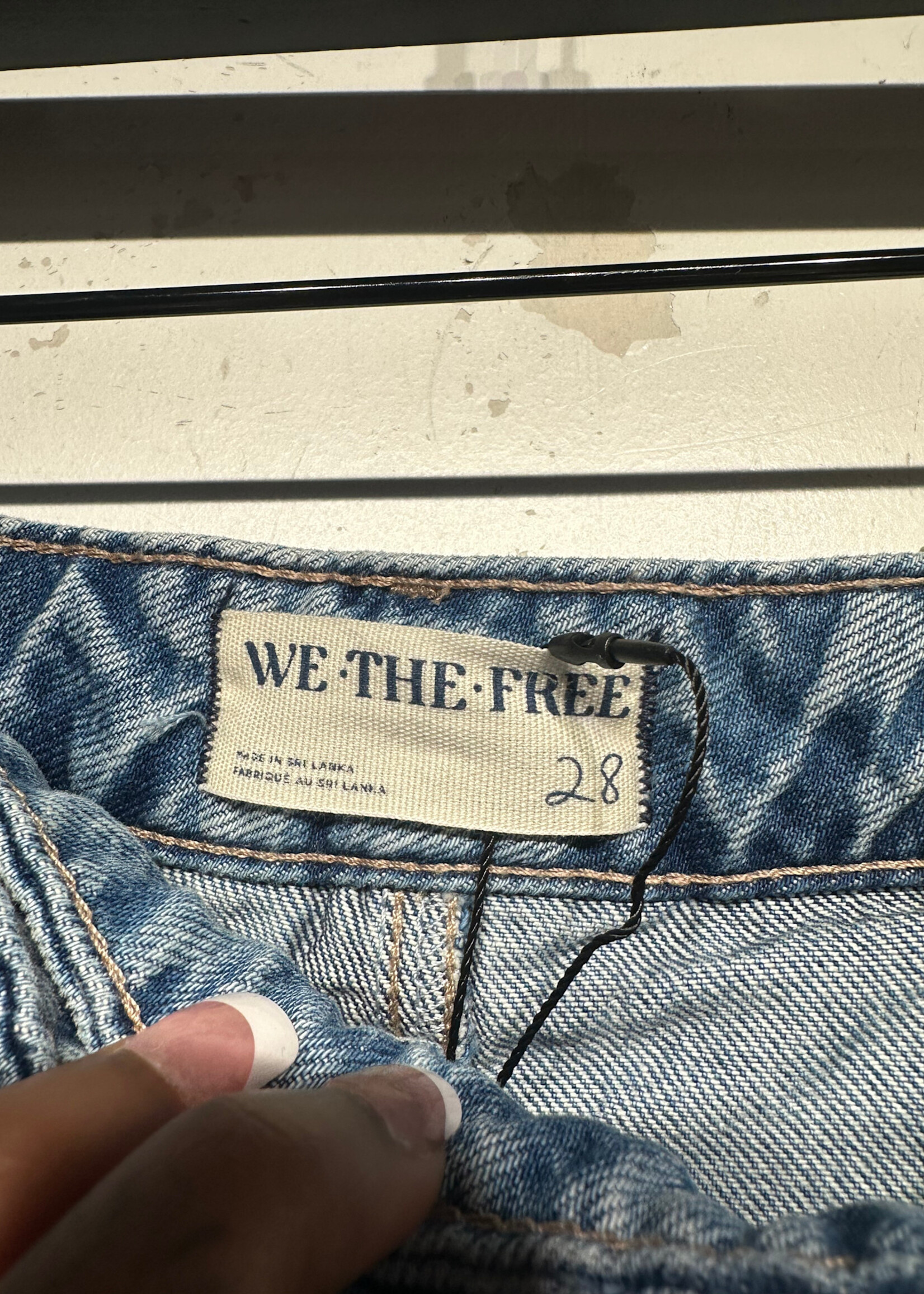 We The Free Denim Pleated Mini Skirt 28
