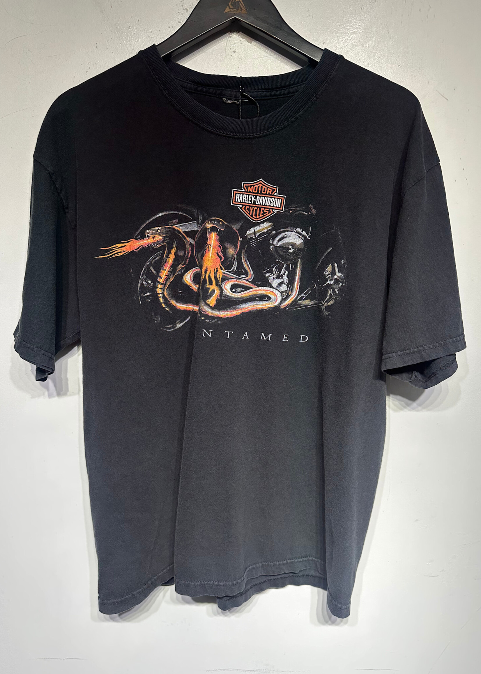 Harley Untamed Cobra Black Tee L