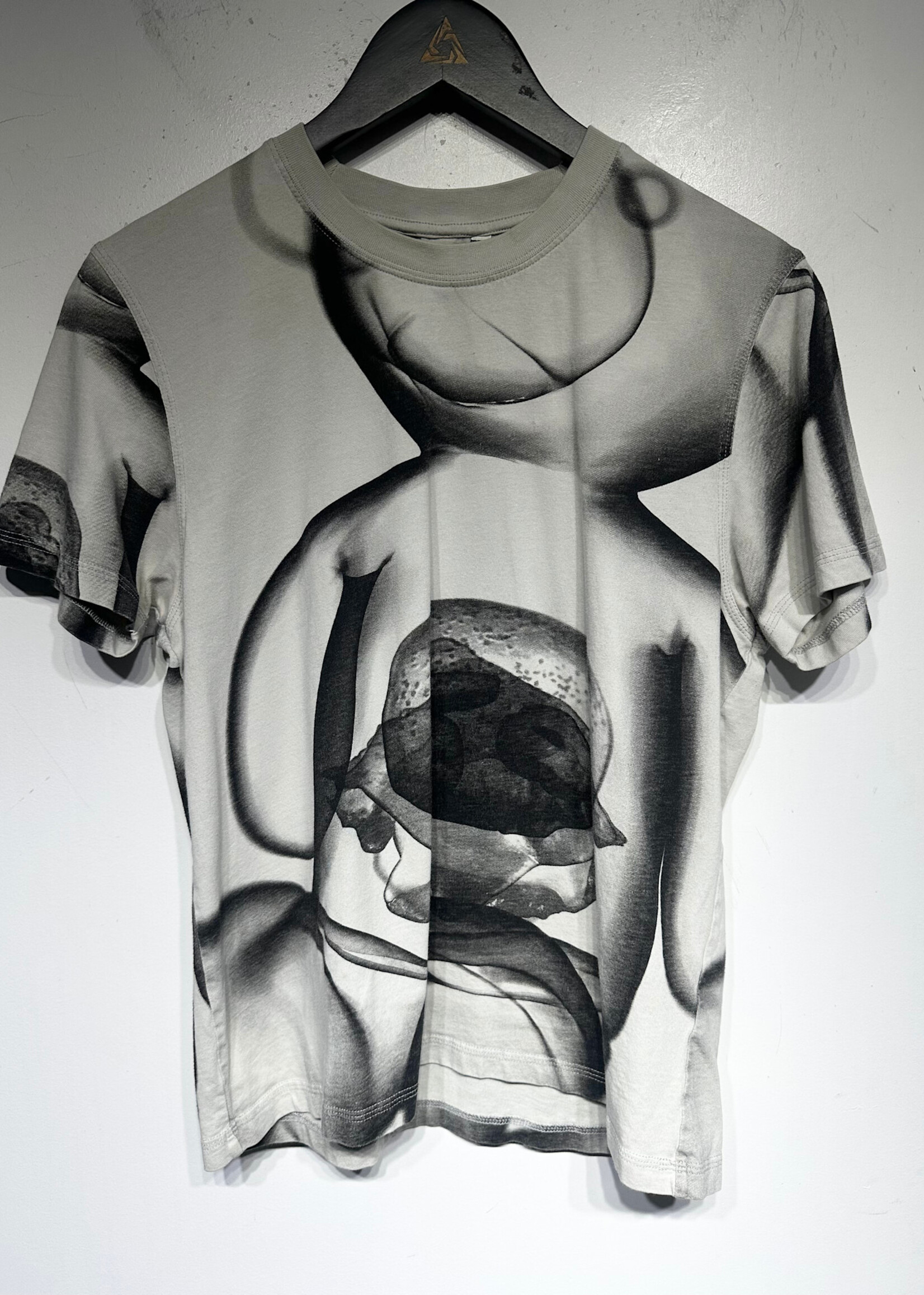 Eytys Grey Graphic Print Tee As Is Fem L