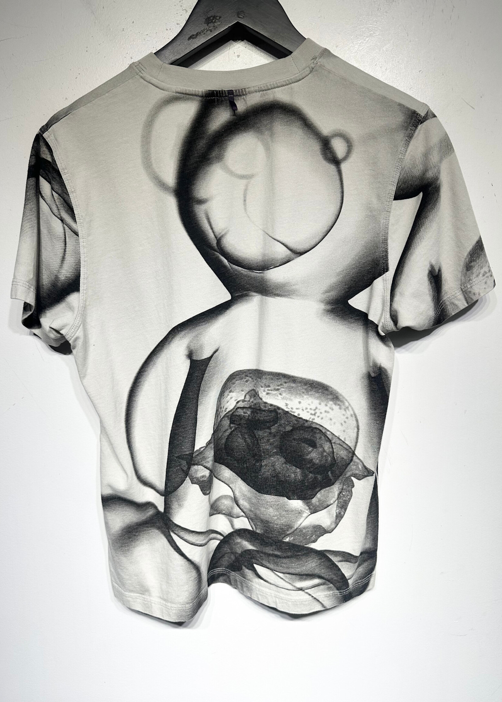 Eytys Grey Graphic Print Tee As Is Fem L