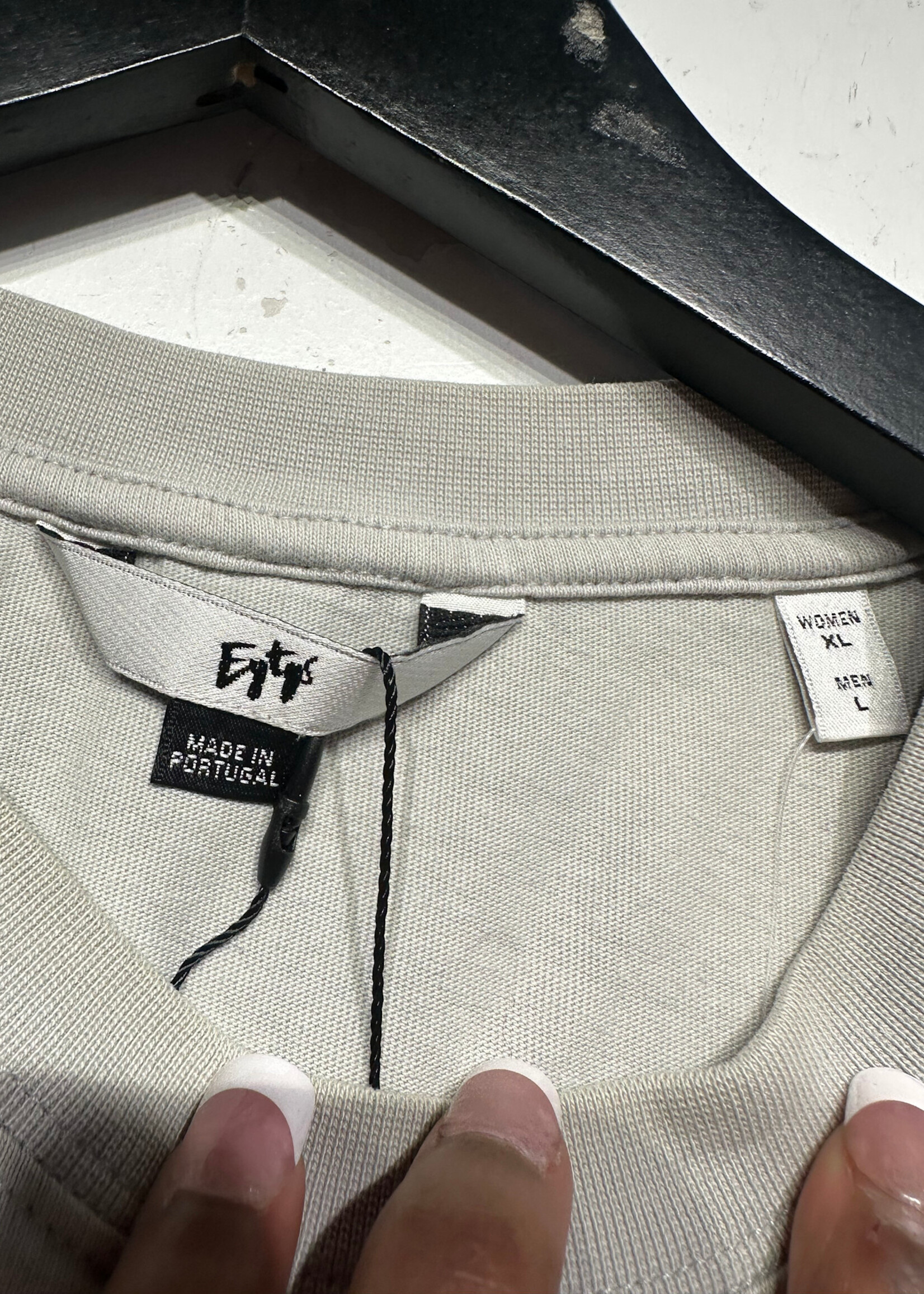 Eytys Grey Graphic Print Tee As Is Fem L