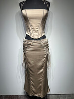 House of CB Tan Corset / Dress Set Fem S