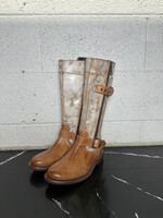 Bed Stu White Painted Calf Hi Boots 6