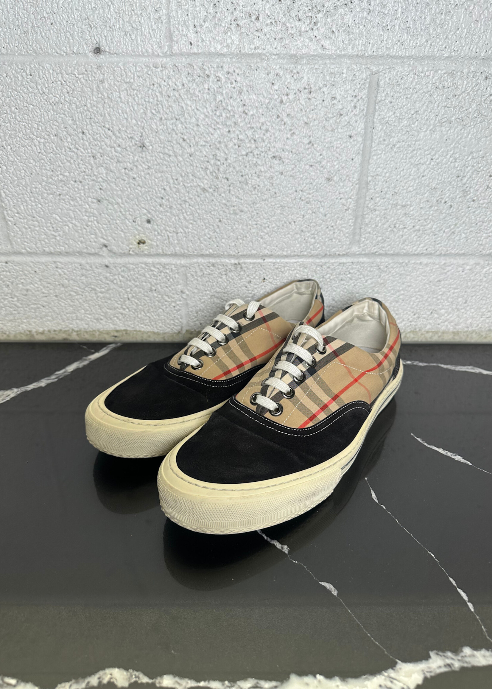 Burberry Wilson Nova Check Plimsol Sneaker 45/12 AS IS