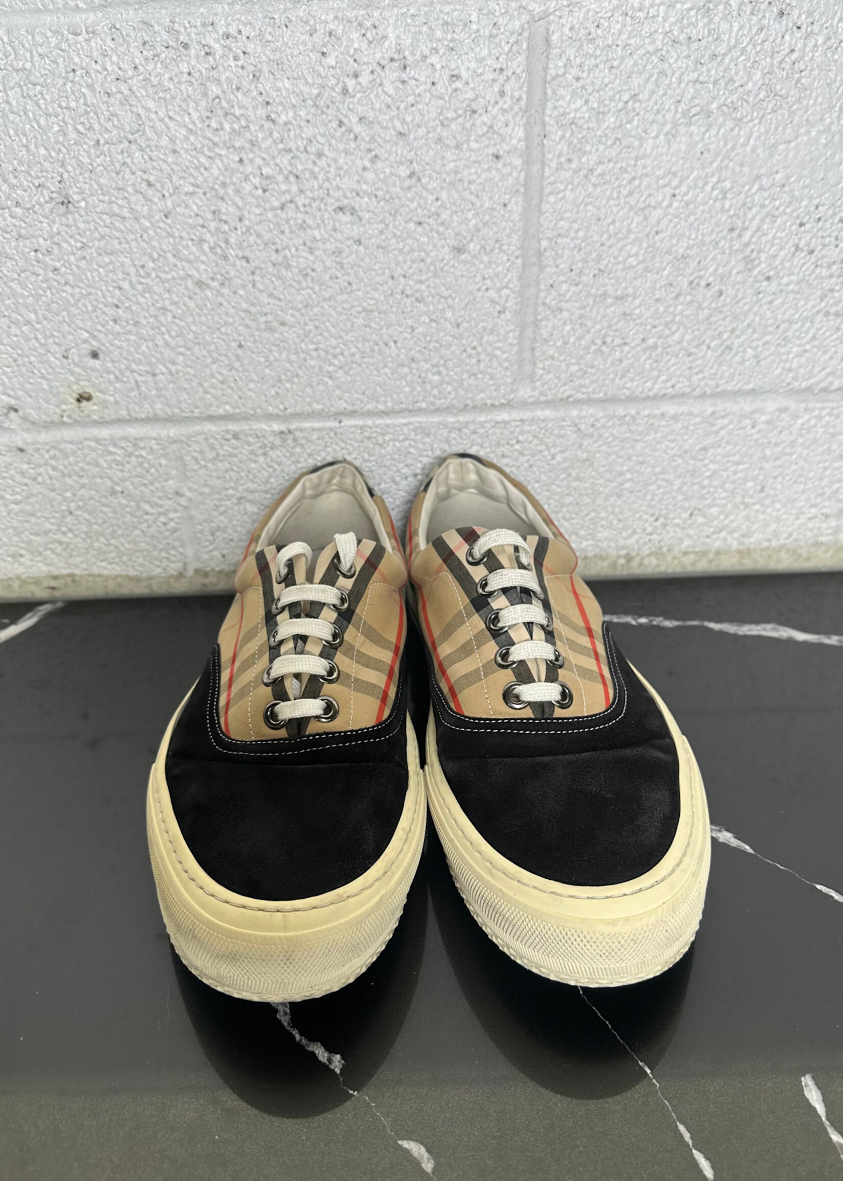 Burberry Wilson Nova Check Plimsol Sneaker 45/12 AS IS