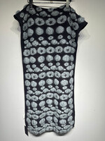 Dior Navy Blue Wool Dot Design Scarf