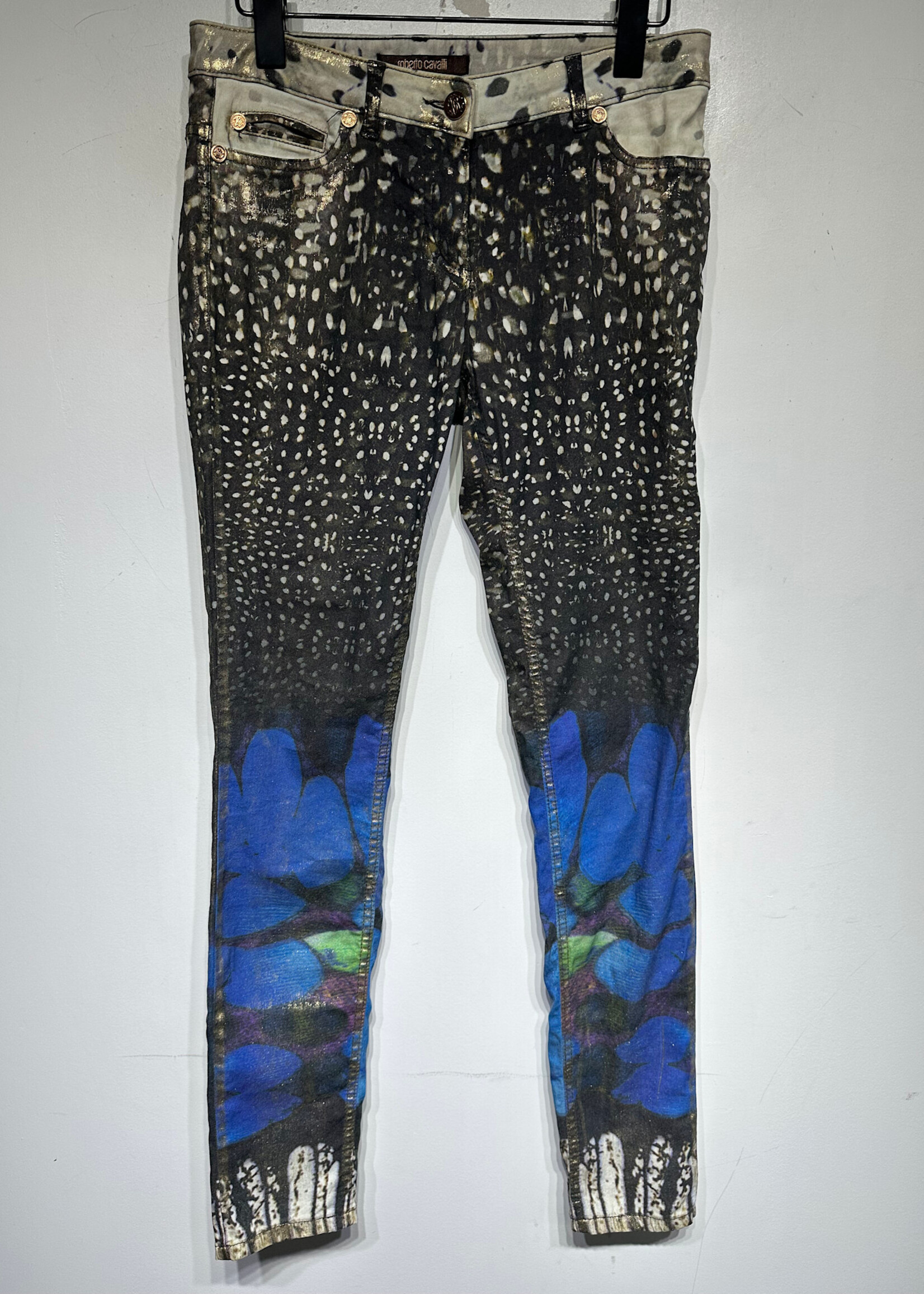 Cavalli Abstact Printed Shimmer Pant 27
