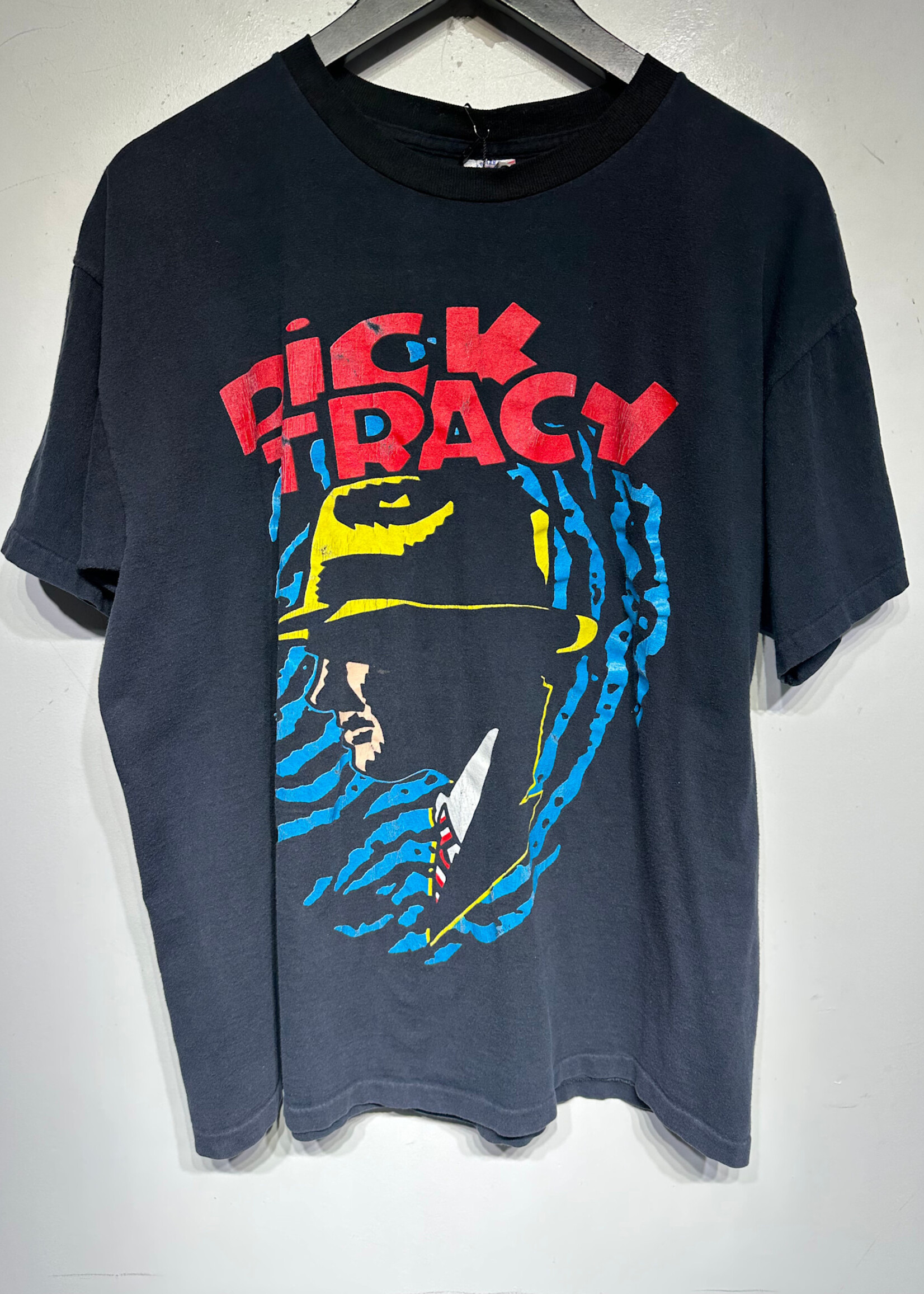 Dick Tracy Vintage Black Graphic Tee XL