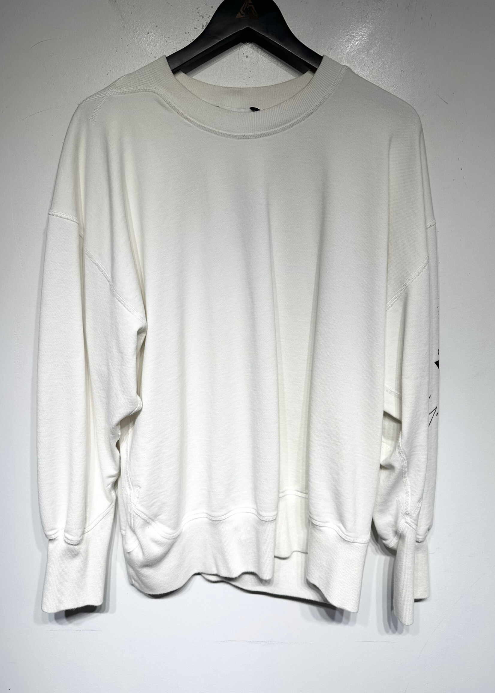 Adidas Y3 White Logo Sweater L