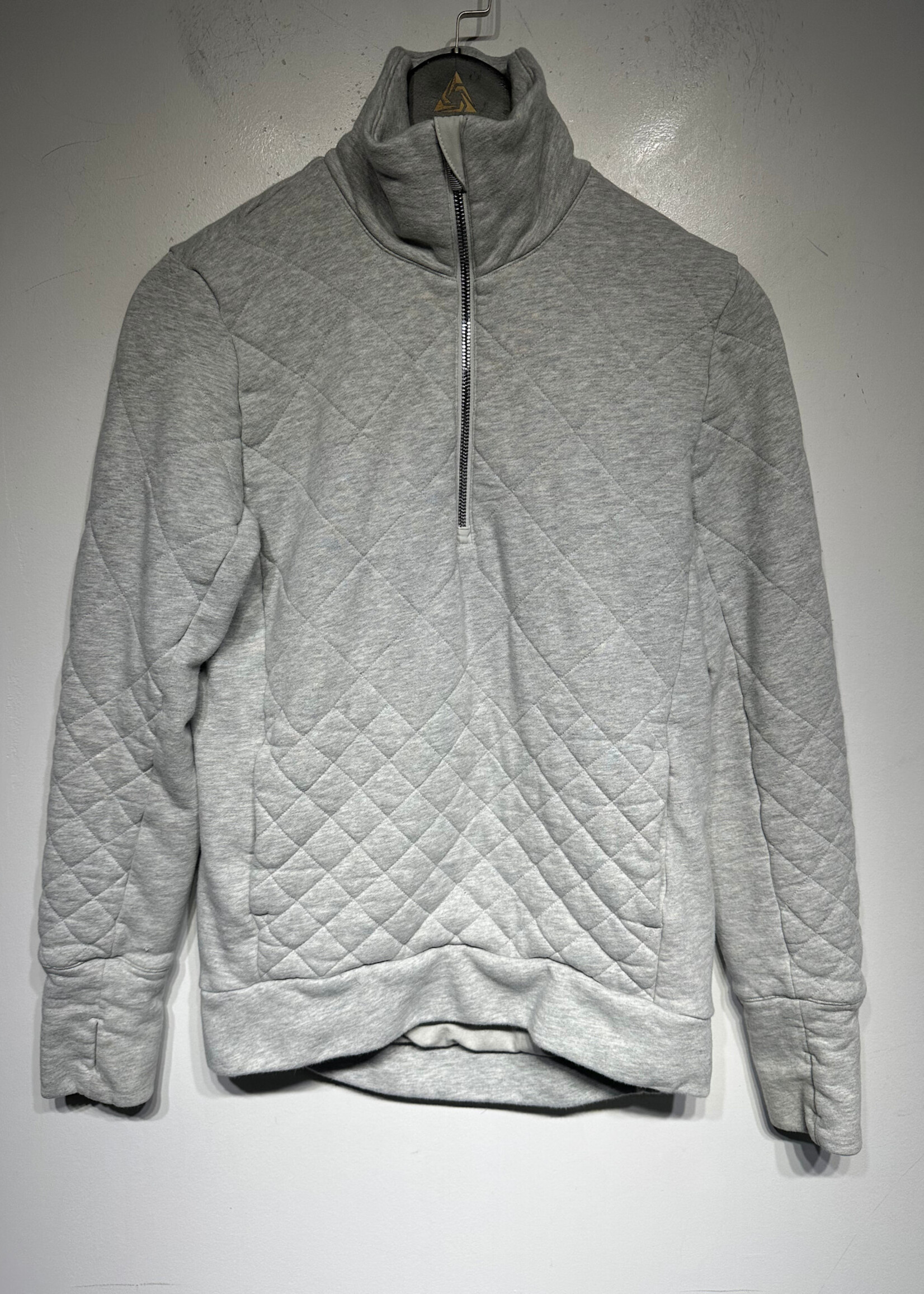 Lululemon Grey Quilted Activewear Jacket Fem L