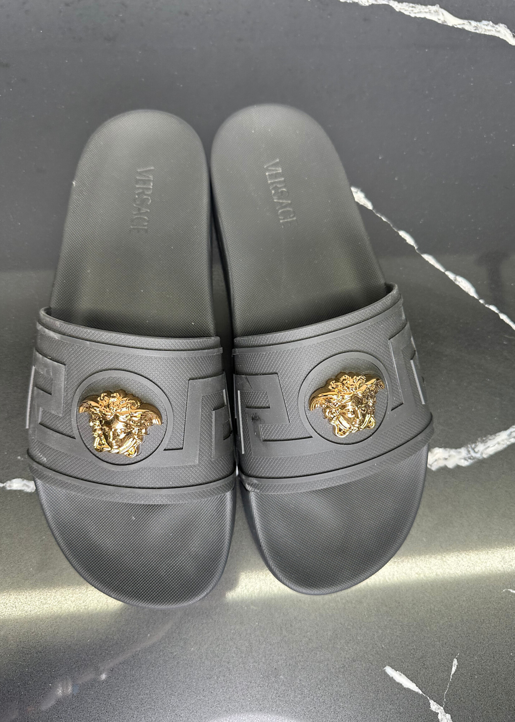 Versace Black Medusa Slides Masc 13