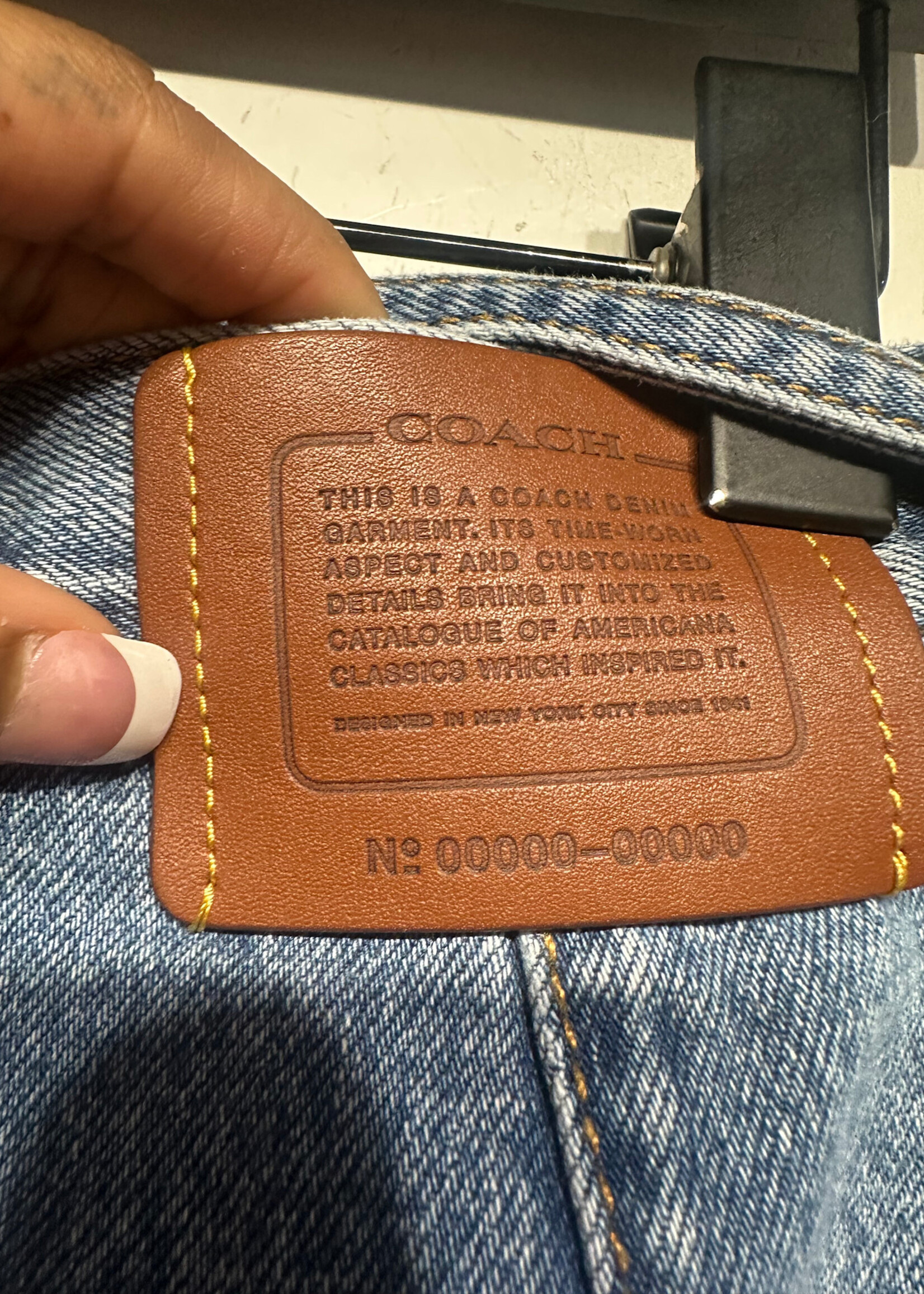 Coach Midwash Carpenter Style Skirt 35