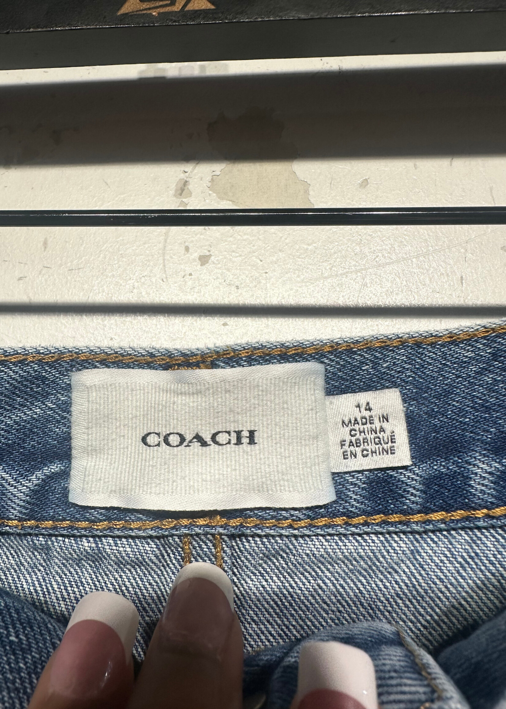 Coach Midwash Carpenter Style Skirt 35