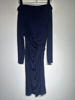 MM Lafleur Navy Ruched Dress XS