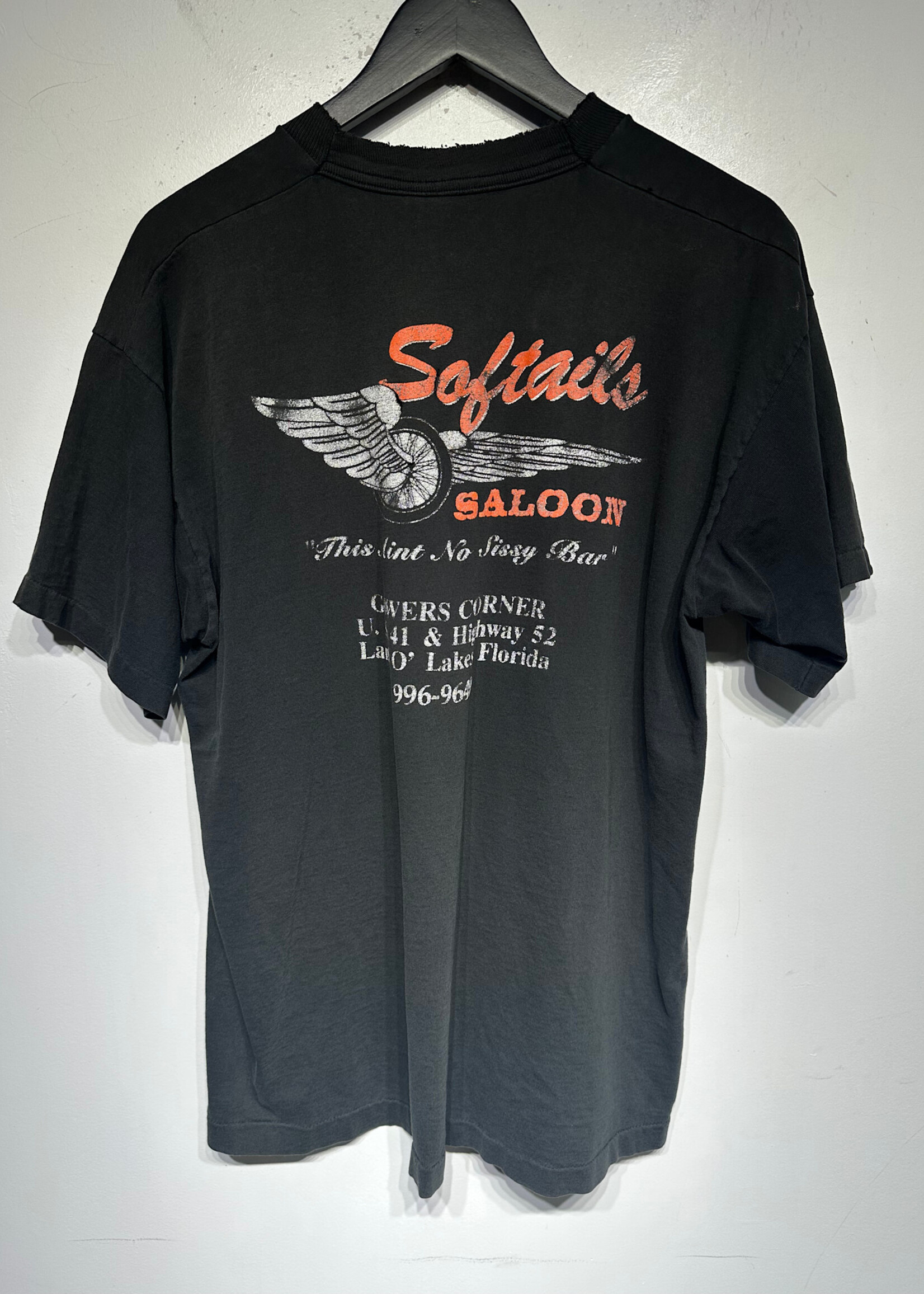 Softail Vintage Black Pocket Tee XL