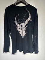 Demon Hunter Black Distressed LS XL
