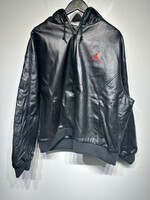 Supreme x Jordan Hooded Leather JKT Black Masc XXL