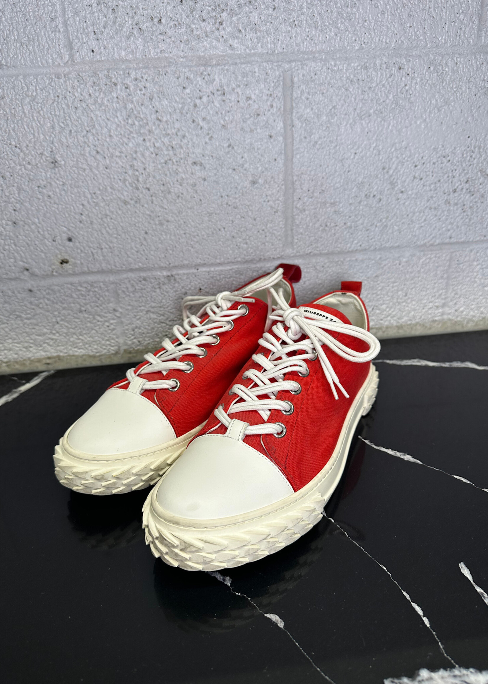 Giuseppe Zanotti Red Canvas Sneakers Masc 11