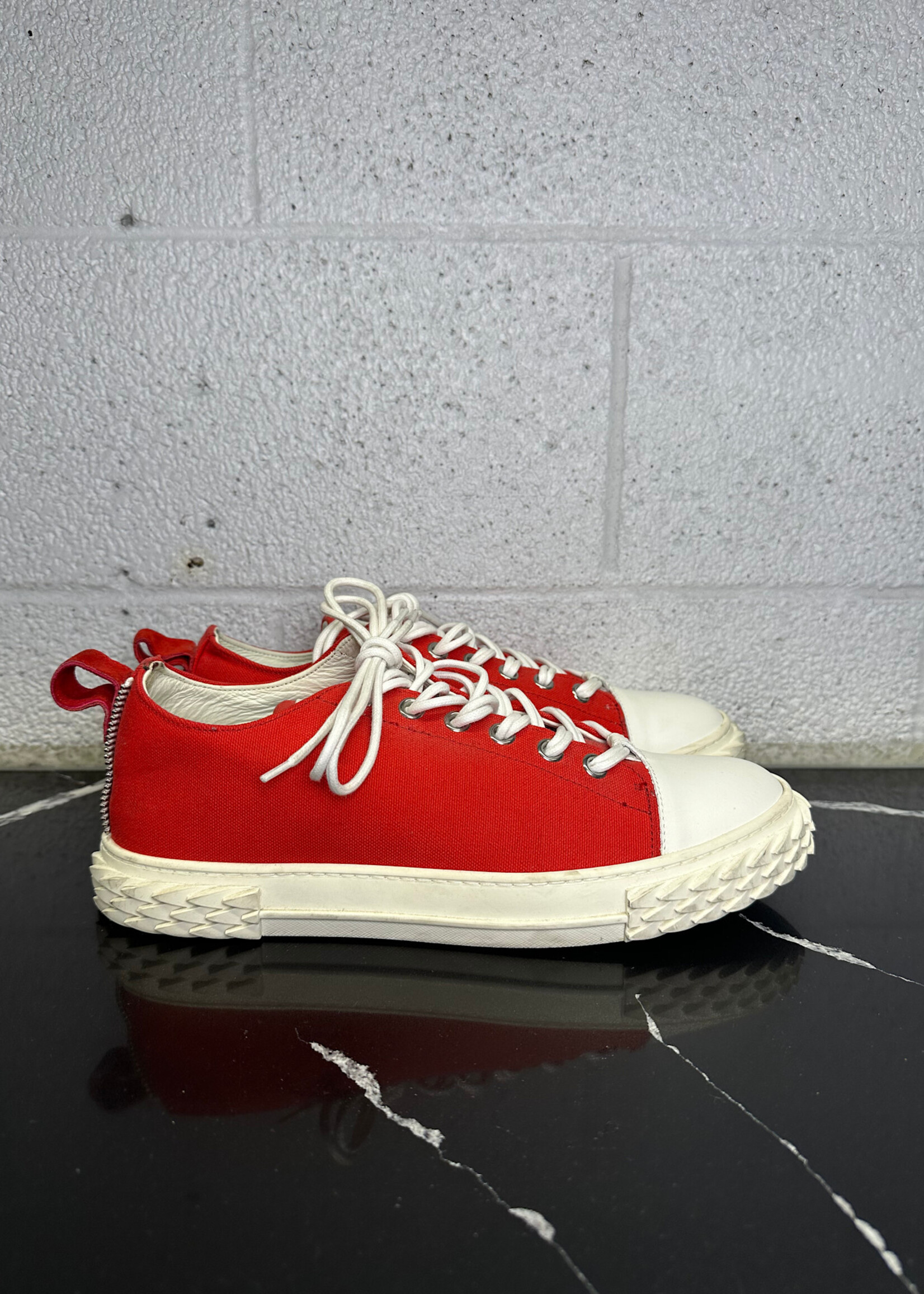 Giuseppe Zanotti Red Canvas Sneakers Masc 11