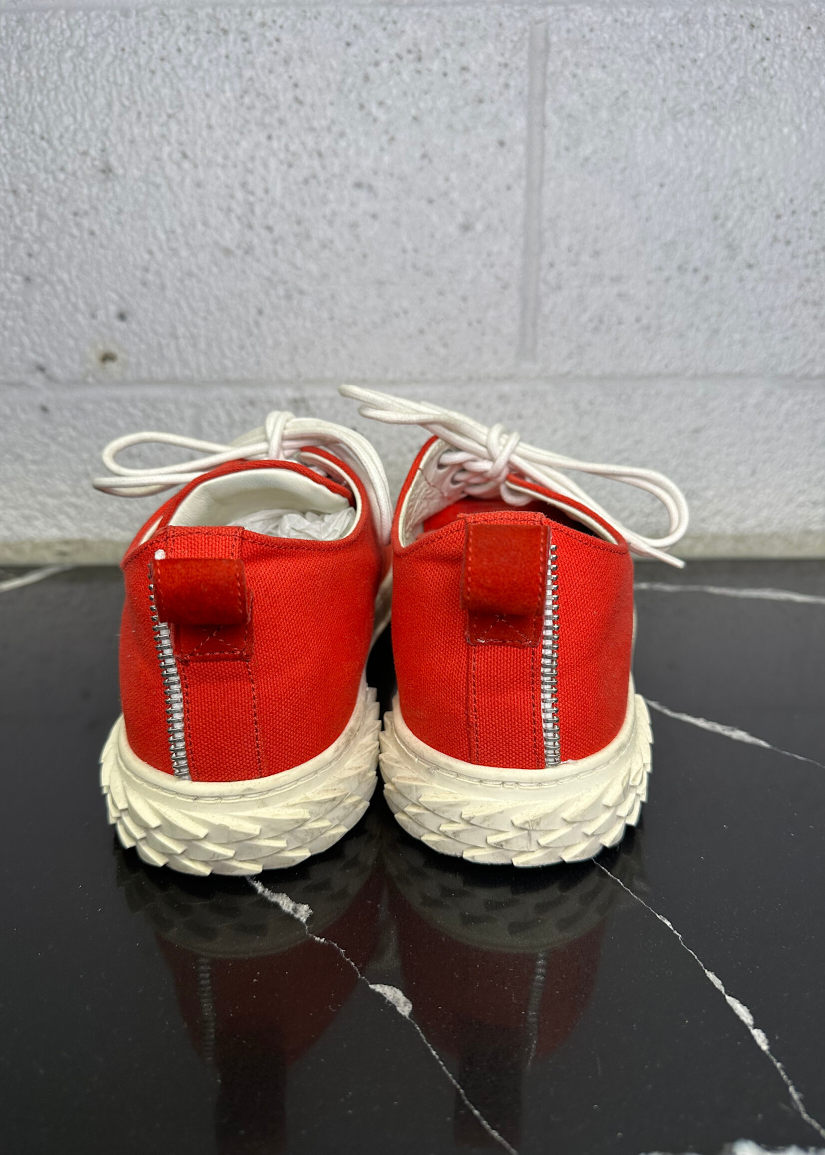 Giuseppe Zanotti Red Canvas Sneakers Masc 11