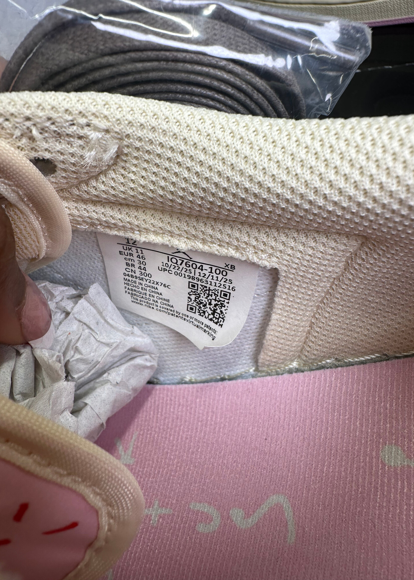 Jordan 1 Low x Travis Scott Shy Pink Masc 12