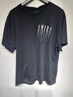 Amiri Paint Dripping Logo Tee L