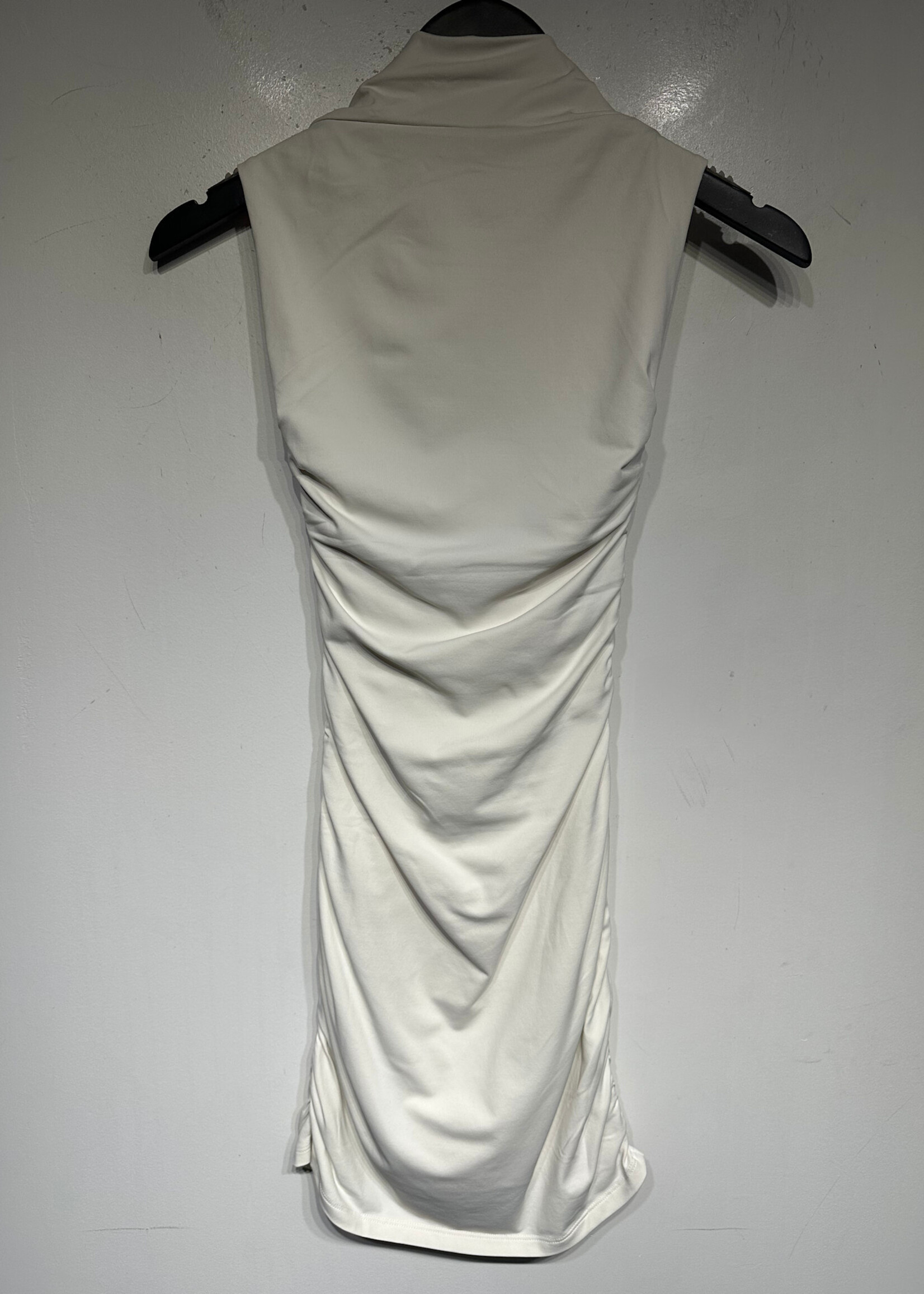 Contour Artizia NWT White Ruched Dress S